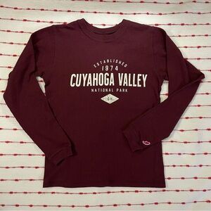 Cuyahoga Valley National Park Waffle Knit Thermal by League Size Small
